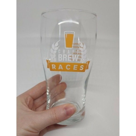 2018 Craft Brew Races Commemorative Event Beer Glass 5K Run Beer Festival Set 2 - Picture 2 of 9